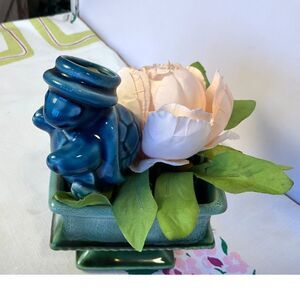 Sea Turtle Ceramic Watering Spike for plants Vintage so cute